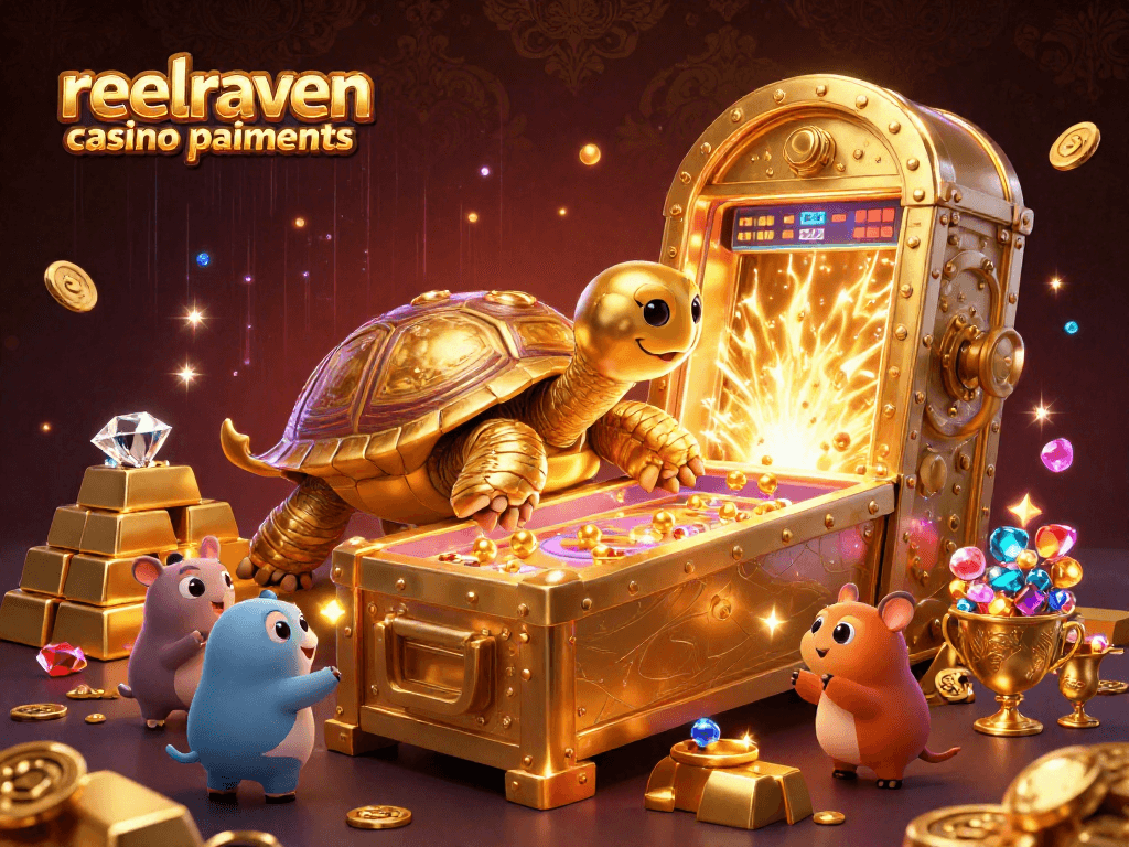 Découvrez les options de paiements au reelraven casino paiements avec des personnages colorés dans un décor de casino