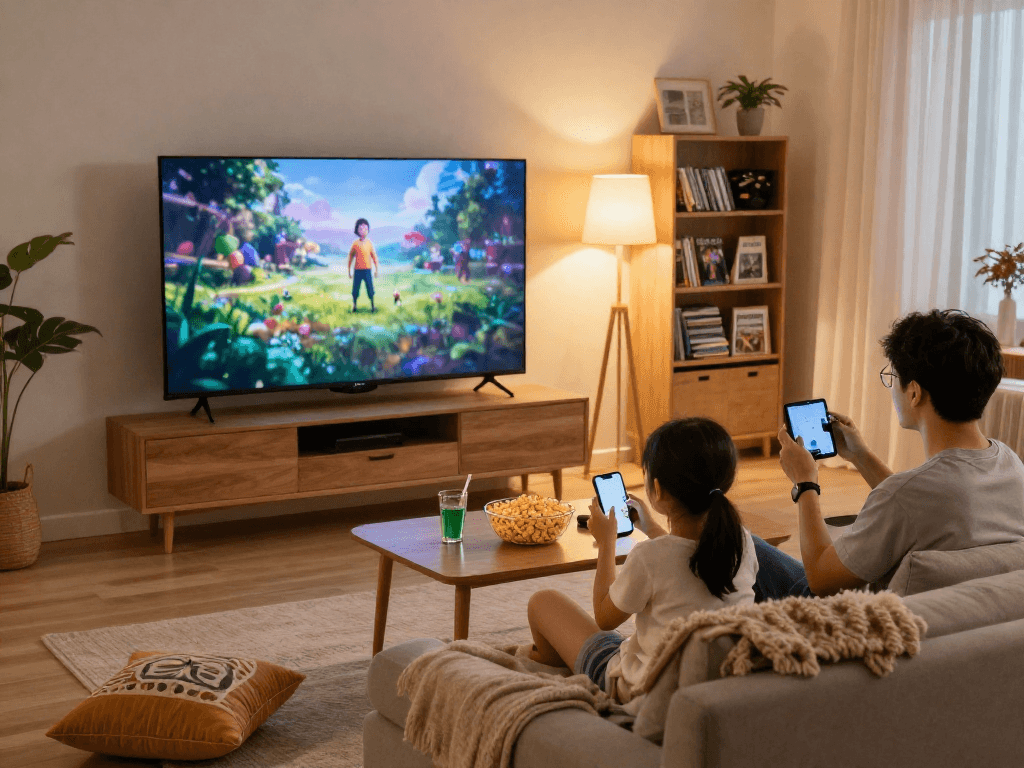 Profitez de moments familiaux avec Iron tv sur votre smart TV et appareils mobiles.